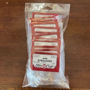Doll Parts Eye Glasses Fibre Craft 1 7/8” Wire Eyeglasses #7323 - Set of 20